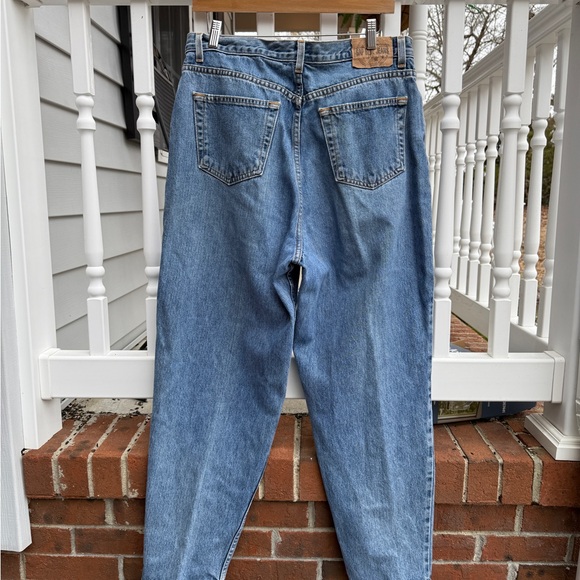 Vintage Gap 90s Reverse Gap Mom Straight Leg Denim Jeans Size 16 33.5” - Picture 6 of 9